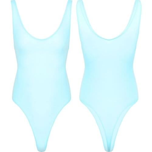 Mens Male Lingerie Teddies Bodycon Sleeveless High Cut See-through Ultra-thin Exotic Thong Gay Jockstraps Pouch Bodysuit Catsuit