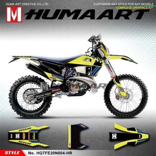 HUMAART Custom Graphics Decal Kit for Husqvarna FS TC FC TX FX TE FE 125 150i 250 250i 300 300i 350 450 501 2019 2020 2021