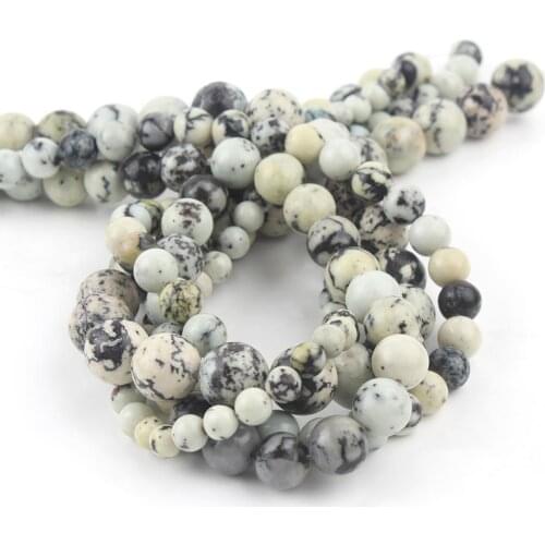 Natural Yellow Skin Howlite Turquoises Stone Beads Loose Spacer Beads Making For Jewelry DIY Bracelet Necklace 4 6 8 10 12mm 15"