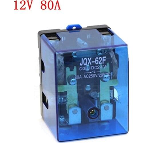 1pc JQX-62F 12VDC 80A DPDT Power Relay Motor Control Screw Mounting Freeship