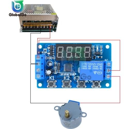 DC 4V-20V Time Delay Relay LED Digital Display Cycle Time Timer Delay Switch Circuit 12V 24V Time Controller Timing Relay Switch