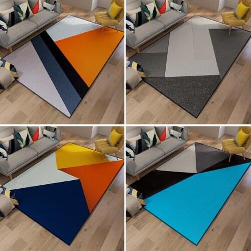 Nordic Colorful Geometric Carpet Large Area Rugs for Living Room Bedroom Carpets Bedside Floor Mat Rug Balcony Hallway Mats