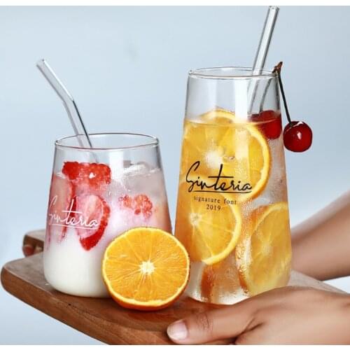 Nordic style Big belly glass mug,Milk Cup Letter Cold Drink Mugs Dessert Mousse Cup coffee mug for tea Office drink juice cup