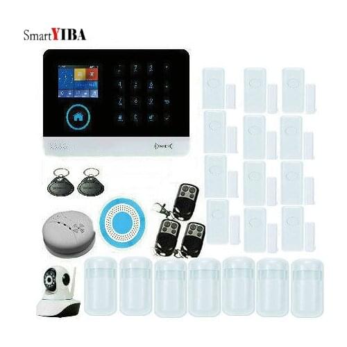 SmartYIBA Wifi+4G Security Alarm France Switchable RFID card Wireless Home Security Arm Disarm Alarm system APP Remote Control