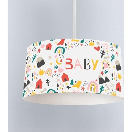 Lamp For Kids Bedrooms Light Chandelier for Living Room Childrens Room Colorful Baby Shoes House Mountain Model 1362