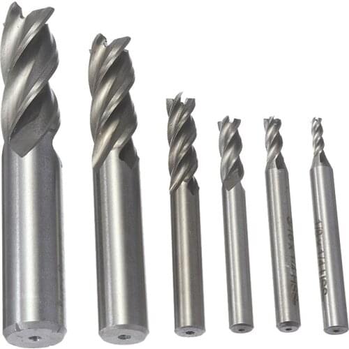 Carbide End Mill 4 Flutes Spiral Bit Milling Cutter Tool CNC Maching End Mills Metal Cutter Wood Mill Cutter