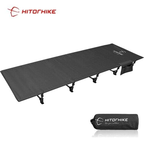 Outdoor Ultralight Folding Camping Cot Portable Compact Sleeping Bed for Travel Base Camp Hiking Mountaineering Cot Bed