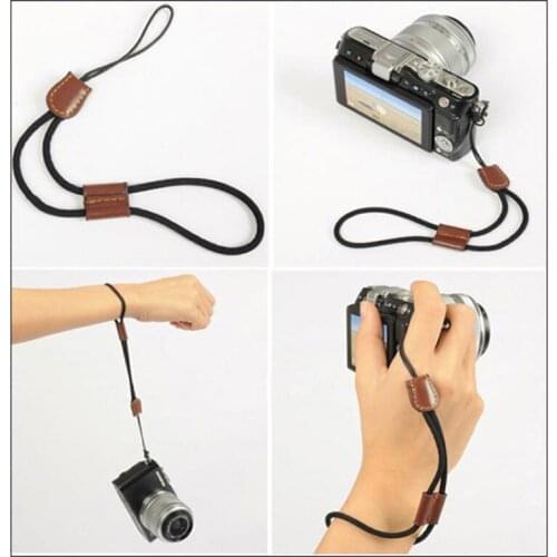 Universal Luxury Leather Wrist strap Camera wrist rope For Panasonic DMC-ZS40 ZS50 ZS60 LX100 GM1 GX7 LX7 GF7 GF8 GF5 GF6 GF2