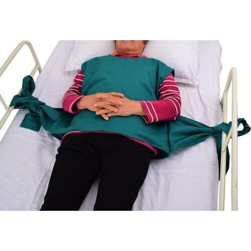 Bedridden Safety Vest, Fall Proof Safety Vest, Reinforced Pure Cotton Restraining Garment Braces & Supports