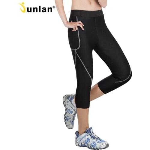 Junlan Cropped Trousers Neoprene Control Pants Women Shapers for Workout Bottom Reducing Shapewear Slimming Shape Short Pants
