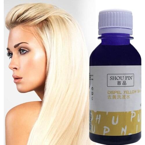 100ml Purple Shampoo Remove Yellow Anti Brassy Color Hair For Silver Bleached No Gray Toner Yellow Blonde Shampoo T0T4