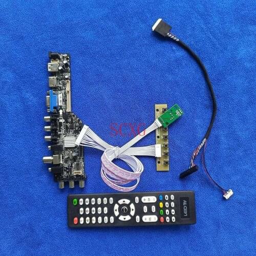 1366*768 Monitor drive card HDMI-compatible USB AV VGA DVB 40Pin LVDS Digital Fit LTN156AT05-101/301/601/708/H01/S01/U09 Kit LED