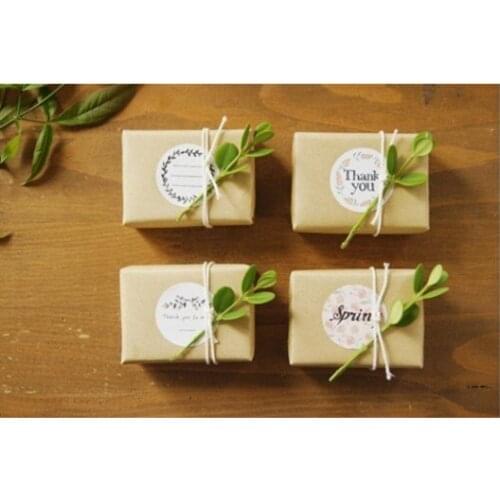 15packs/lot NEW 6 pcs set Thank you Paper sticker cute Decoration label Multifunction