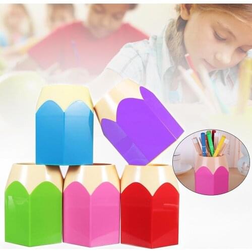 2019 NEW Arrival Creative Pen Vase Pencil Pot Makeup Brush Holder Stationery Desk Tidy Container Office Supplies