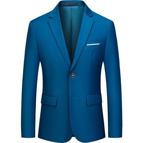 2021 Spring Summer Blazer Jacket Men Clothing Fashion Two Buttons Slim Fit Casual Suits Coat Business Formal Hot Plus Size S-6XL