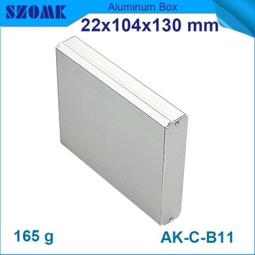 5 pcs/lot humidity sensor box anodizing aluminum enclosure 22(H)x104(W)x130(L) mm die cast aluminium enclosures