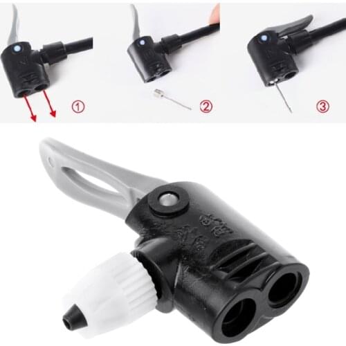 Bicycle Pump Nozzle Hose Adapter Double Head Pumping Parts Accessories F/V Service A/V Schrader/Presta Valve Converter Bicycle