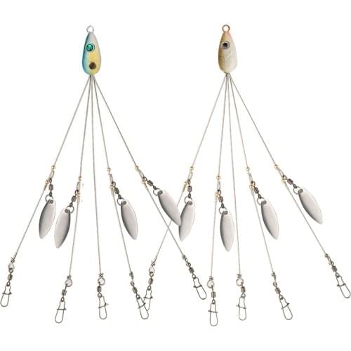 Alabama Rig Head Swimming Bait Umbrella Fishing lure Rig 5 Arms Bass Fishing Group Lure Extend 18g