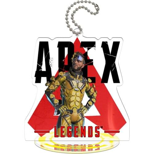 Apex legends Toys Mirage Caustic Bangalore Wraith Pathfinder Lifeline Gibraltar Bloodhound Acrylic Keychain Model Doll Pendant