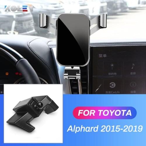 For Toyota Alphard Left Hand Driver 2015 2016 2017 2018 2019 Car Mobile Phone Holder Gravity Stand Special Navigation Bracket
