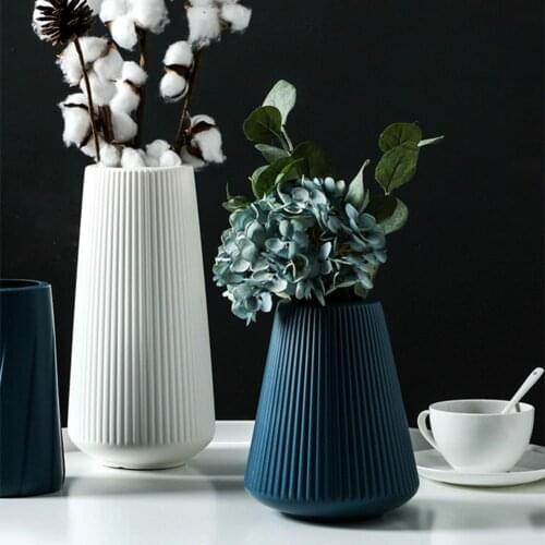 Flower Vase Nordic Style Flower Arrangement Creative Hydroponic Plastic European Style Flower Pot for Home Decoration