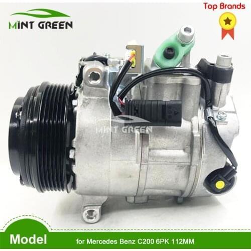 For air conditioner car compressor Air Conditioning Compressor for MERCEDES-BENZ C200 6PK 112MM air compressor ac