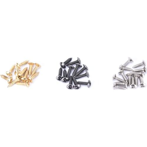 IRIN 25PCS Pack Guitar Screws 3*12mm Electric Guitar Pick Guard Screws For Pickguards Guitar Back Plates DIY Tool Screws