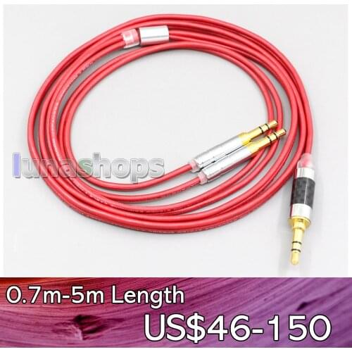 LN006667 2.5mm 4.4mm XLR 99% Pure PCOCC Earphone Cable For Pioneer Amiron Home Aventho Pioneer SE-MONITOR 5 SEM5 3.5mm Pin