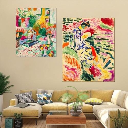 Henri Matisse Color Abstract Classic reproduction Canvas Print Painting Art Wall Pictures for Living Room Hotel Porch Home Decor