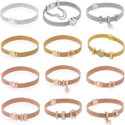 Classic Reflexions Bracelet Series Suitable Original Bracelet Silver 925 Original High Quality 1: 1 Fashion Jewelry Diy