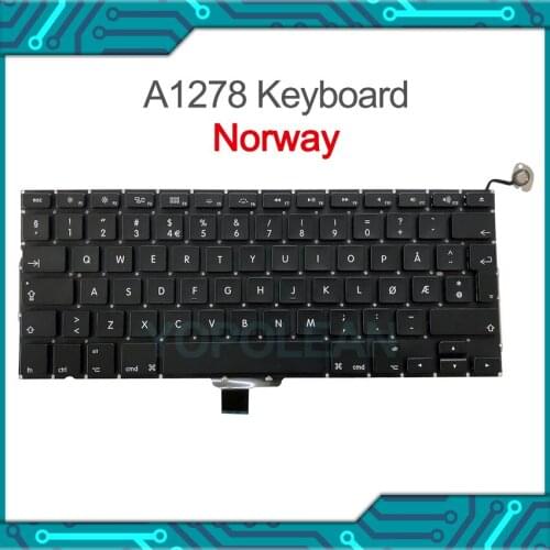 New Norwegian For Macbook Pro 13" A1278 Norway Keyboard 2009 2010 2011 2012 Year