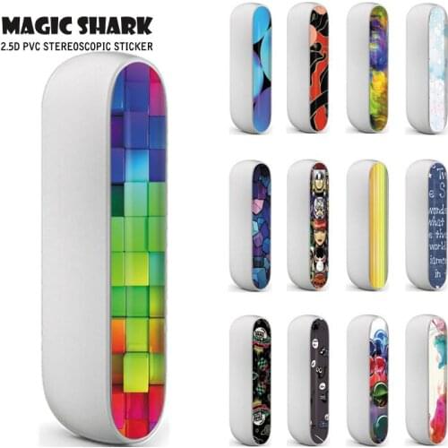 Magic Shark Flower Ball Glass Blocks Hot Sale PVC Bumpy Case Wrap Skin Sticker for IQOS 3 3.0