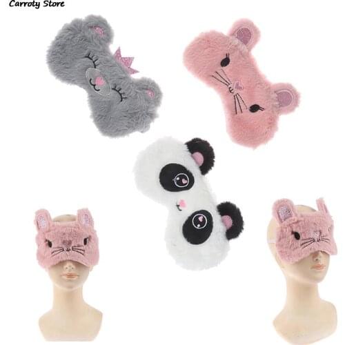 1pc 3d Sleeping Mask Blindfold Eye Cover Kids Anime Sleep Mask Cartoon Travel Rest