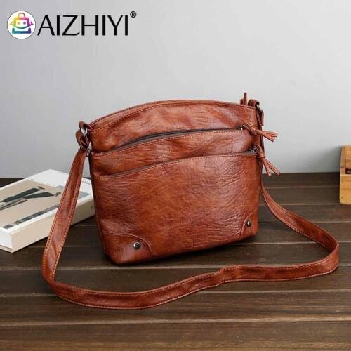 Fashion Women PU Leather Shoulder Crossbody Messenger Bag Casual Ladies Solid Color Small Handbags Purse