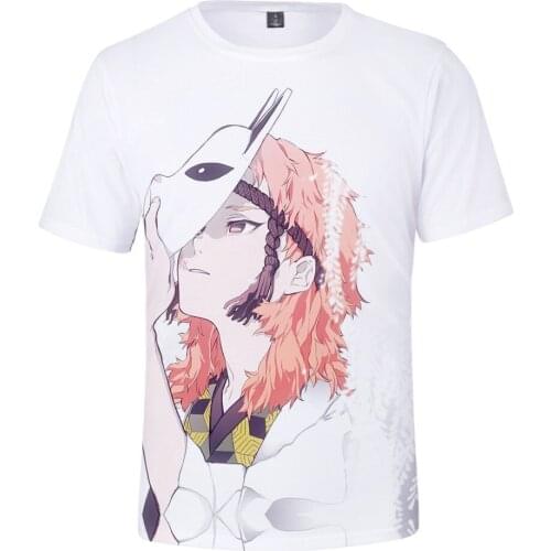 Newest 3D Print Animal Cool Ghost Blade T-Shirt Men Short Sleeve Summer Tops T Shirt Tshirt Male Fashion T-shirt male