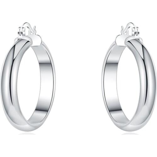 New 925 Sterling Silver Earrings Simple Fashion Earrings Dress Ladies Jewelry Gifts