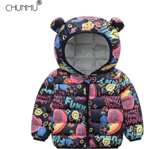 Boys Girls Coat Fashion Baby Jacket Clothes 2021 New Style Boys Casual Jacket Children Graffiti Thin Coat Boy Clothes