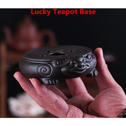 Purple Sand Brave Troops Teapot Cushion Ceramic Base Pot Tray Tea Bearing Tea Ceremony Accessories Diameter 8cm
