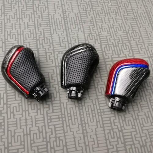 QDAEROHIVE Gear Stick Shift Knob Head Carbon Fiber Gear Shift Knob For Toyota Avalon Camry xv70 Corolla Levin 2018 2019 2020