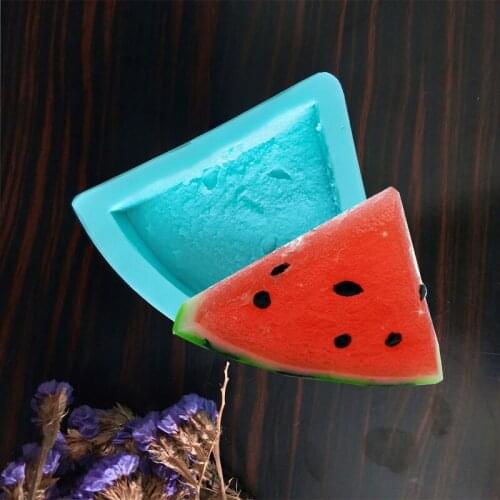 SG0007 PRZY Silicone Mold Watermelon with Seeds Soap Molds Gypsum Chocolate Candle Mold Fondant Mould Fruit Clay Resin