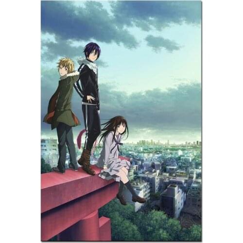 24style Noragami Yato Yukine Hot Anime Film Print Silk Poster for Your Home Wall Decor 24x36inch