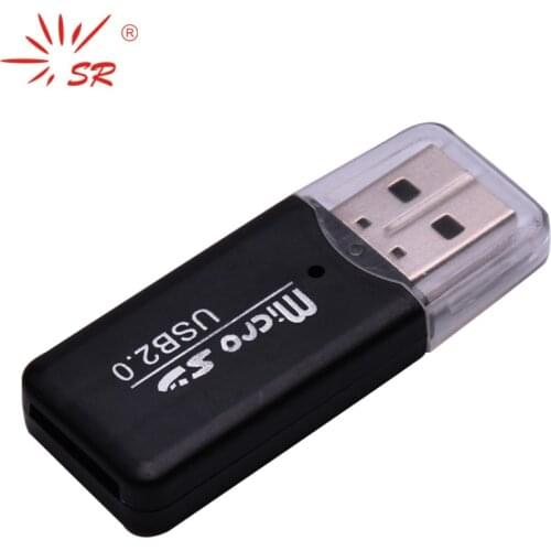 SR Mini USB Micro SD/TF Card Reader with 5 Colors High Transmission Speed for Desktop Laptop