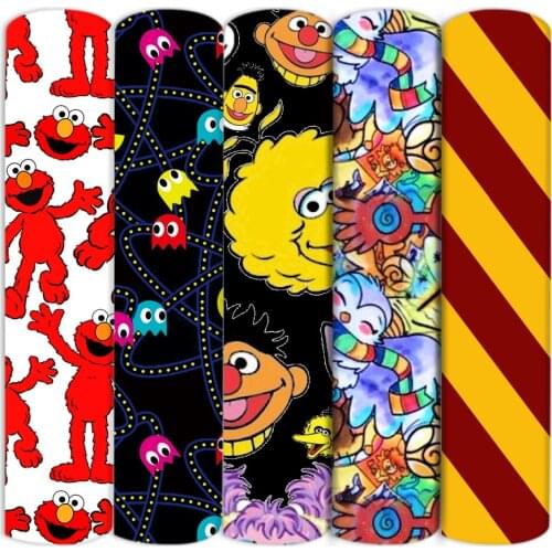 50*145cm 4 Ways Stretch Knit Spandex Polyester CartoonFabric Sewing Quilting Needlework Material DIY Handmade Dress Cloth,c18036