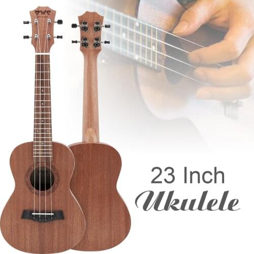 23 Inch Concert Ukulele Wood Hawaiian Four String Guitar Mahogany Wood Ukelele Christmas Gifts Ukulele