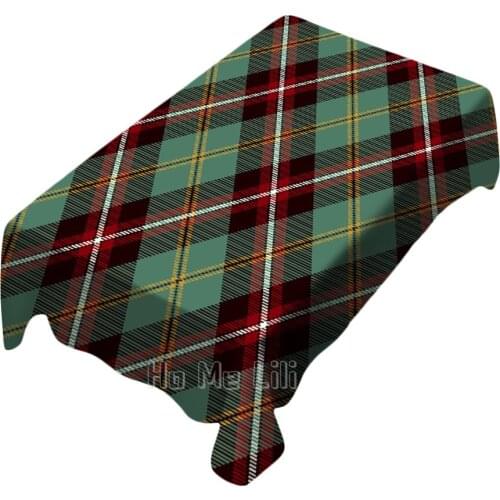 Gray And Yellow Plaid Pattern Vintage Tablecloths For Unique Indoor And Outdoor Decor