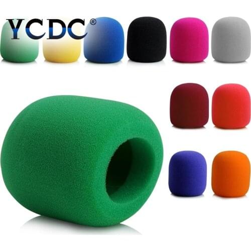 YCDC Durable Foam Mic Cover Top Quality Windshield Sponge Handheld Stage Microphone Windscreens Soft Sponge Microphone Cap