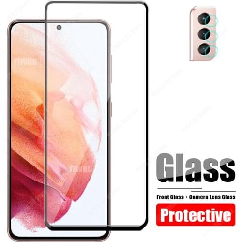 S 21 Tempered Glass For Samsung Galaxy S21 Plus Screen Protector + Camera Len Protection Glass For Samsung S21 On S21Plus Film