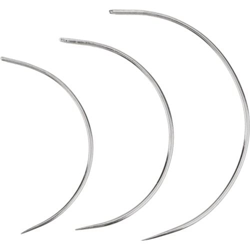 3Pcs/Set - Iron Curved Needles - Leathercraft Repair Tool - DIY Craft Tool