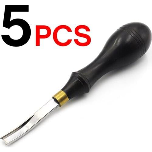 5pcs/lot DIY Leather Craft Edge Trimming Handmade Tool Sandalwood Wide Shovel Blade Leather Edge Drumming Drum Leather Tools