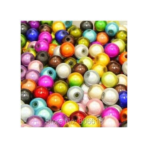 6MM 1000Pcs/lot Special Color Intrigue Magical Plastic Acrylic Bead Jewelry Beads